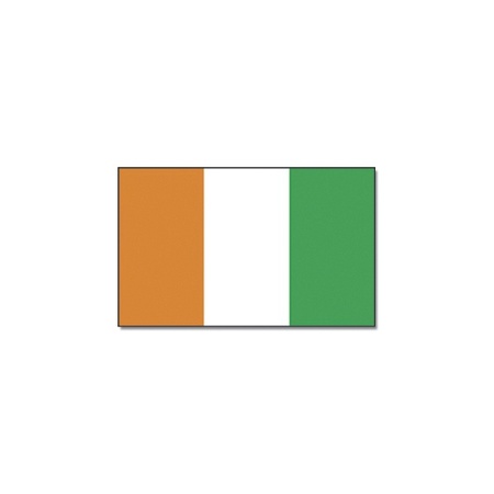Vlag Ivoorkust 90 x 150 cm feestartikelen