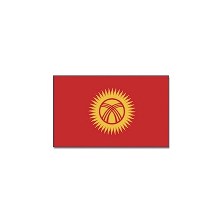 Vlag Kirgizie 90 x 150 cm feestartikelen