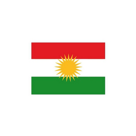 Vlag van Koerdistan plakstickers