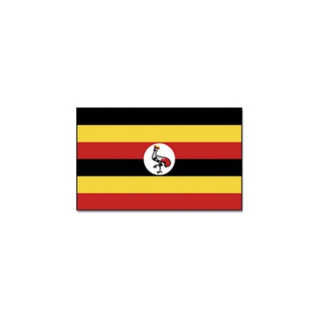 Vlag Oeganda 90 x 150 cm feestartikelen