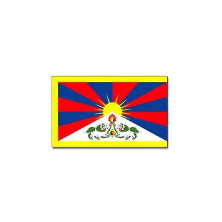 Vlag Tibet  90 x 150 cm feestartikelen