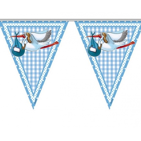 Bunting flags birth of a boy 10 meters