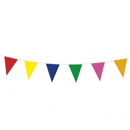 Colored bunting flags 10 meters