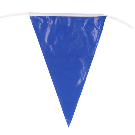 Blue with white bunting