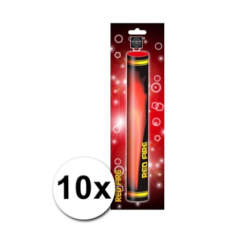 Discount package red fire torch 10 x