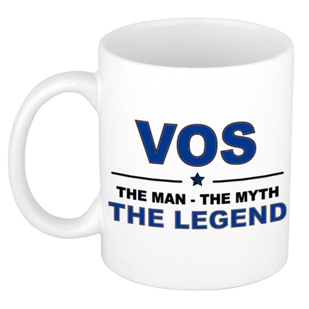 Vos The man, The myth the legend collega kado mokken/bekers 300 ml