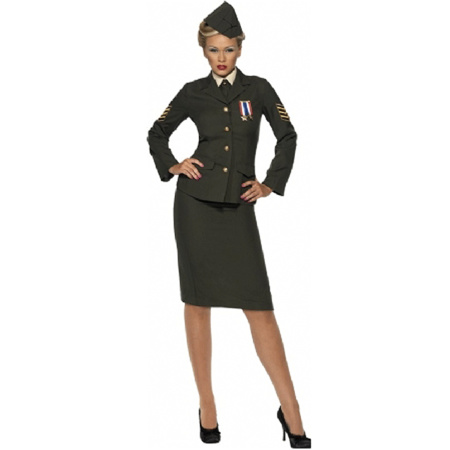 Oorlog officier kostuum voor dames