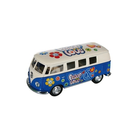 VW model bus blue