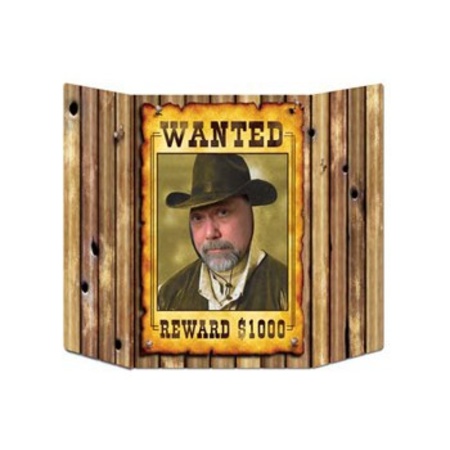 Wanted photo board 94 x 63 cm