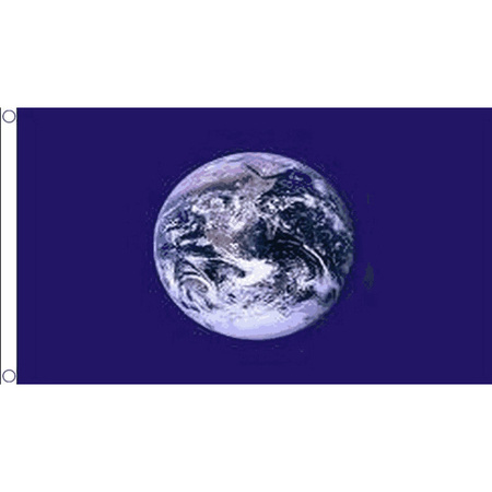 Aarde vlag van polyester 150 x 90
