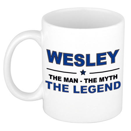 Wesley The man, The myth the legend collega kado mokken/bekers 300 ml