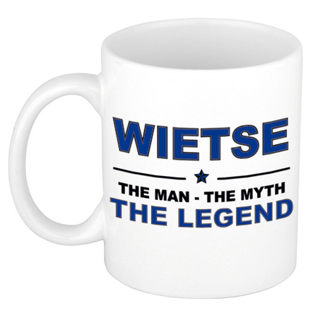 Wietse The man, The myth the legend collega kado mokken/bekers 300 ml