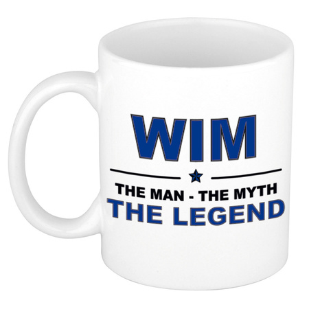 Wim The man, The myth the legend collega kado mokken/bekers 300 ml