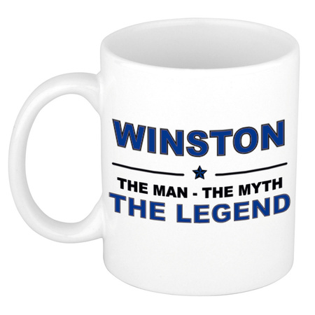 Winston The man, The myth the legend name mug 300 ml