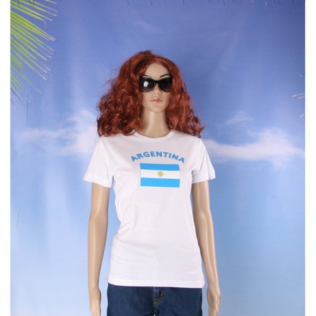 T-shirt met vlag Argentinie print voor dames