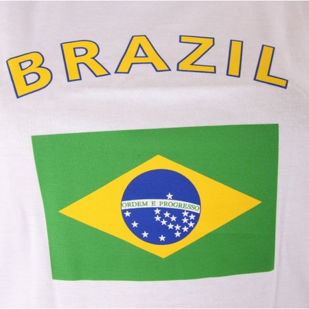 T-shirt flag Brazil for ladies