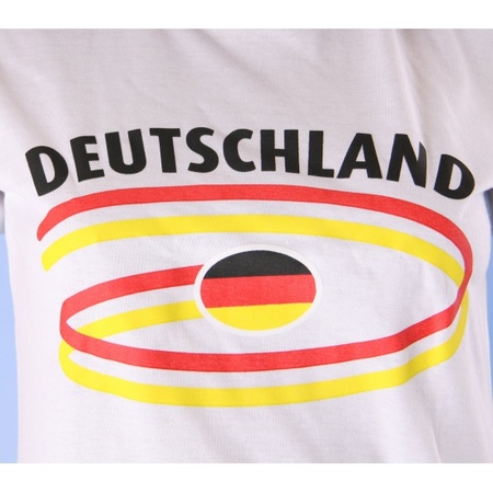Shirts met vlaggen thema Duitsland voor dames