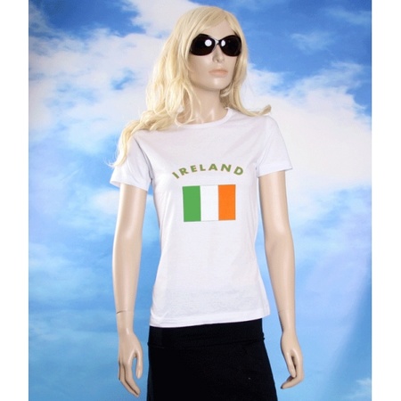 T-shirt met vlag Ierland print voor dames