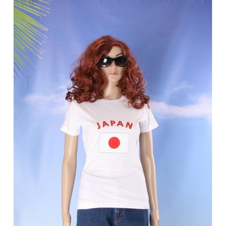 T-shirt met vlag Japan print voor dames