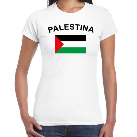 T-shirt met vlag Palestina print voor dames