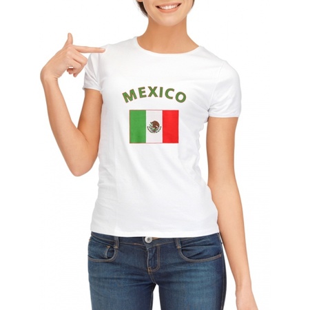 T-shirt met vlag Mexico print voor dames