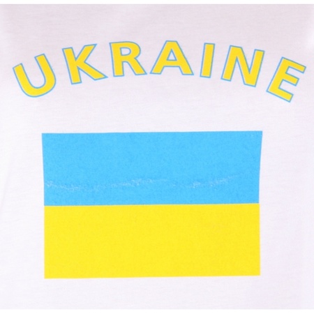 T-shirt met vlag Oekraine print voor dames