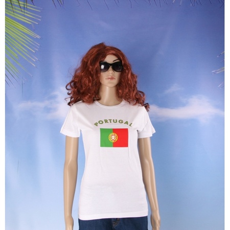 T-shirt met vlag Portugese print voor dames