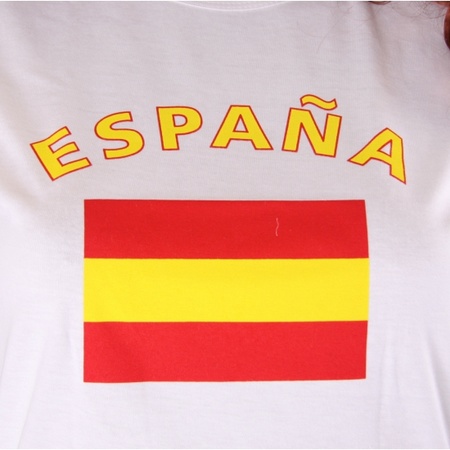 T-shirt flag Spain for ladies