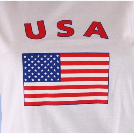 T-shirt met vlag USA print voor dames