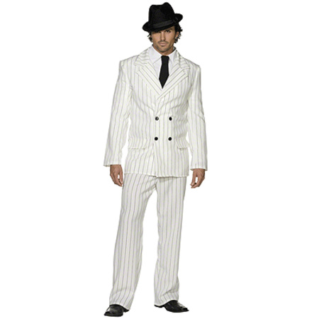 Witte gangster outfits voor mannen