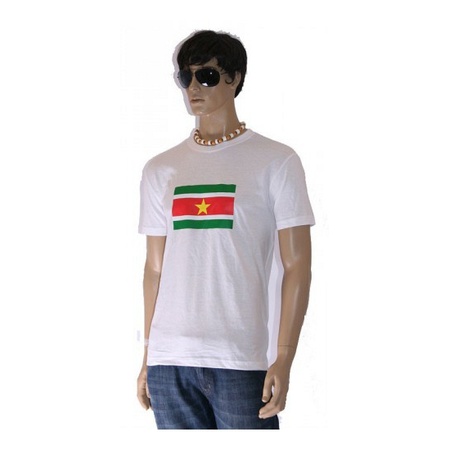Grote maten shirts met vlag van Suriname