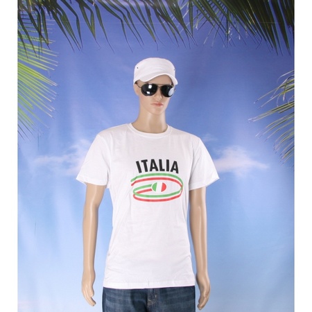Shirts met vlaggen thema Italia heren