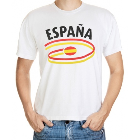 Shirts met vlaggen thema Spanje heren