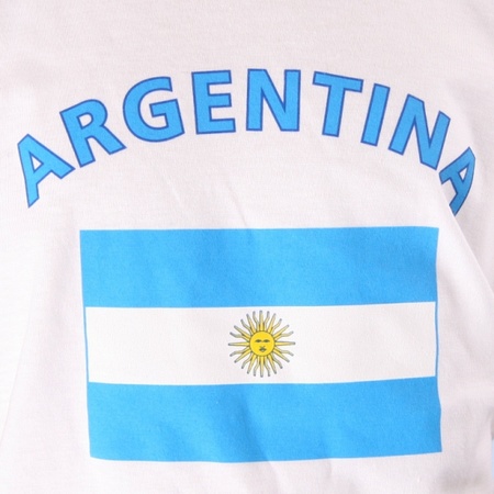 Kinder shirts met vlag van Argentinie