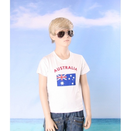 Kinder shirts met vlag van Australie
