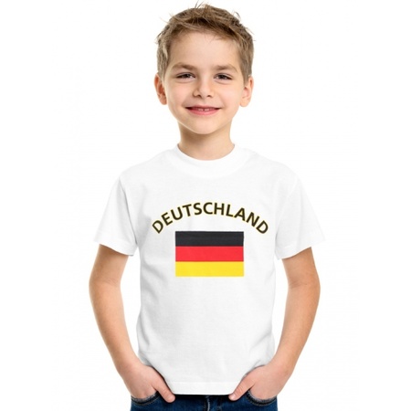 Kinder shirts met vlag van Duitsland