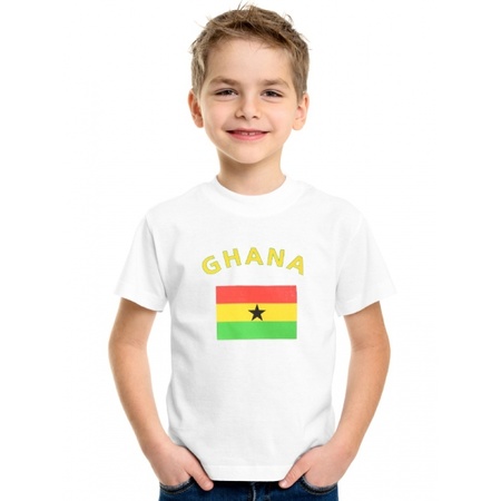 Kinder shirts met vlag van Ghana