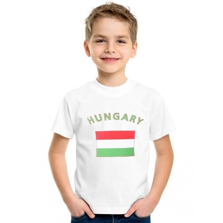 Kinder shirts met vlag van Hongarije