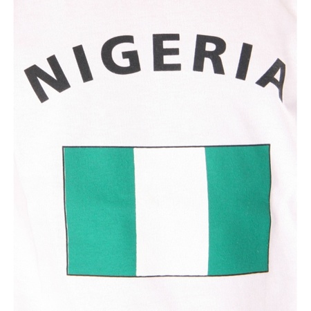 Kinder shirts met vlag van Nigeria