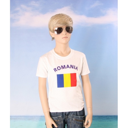 Kinder shirts met vlag van Roemenie