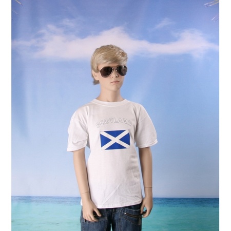Kinder shirts met vlag van Schotland