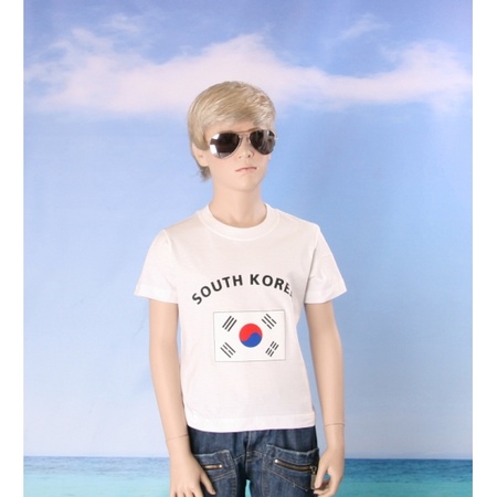 Kids t-shirt with flag South Korea