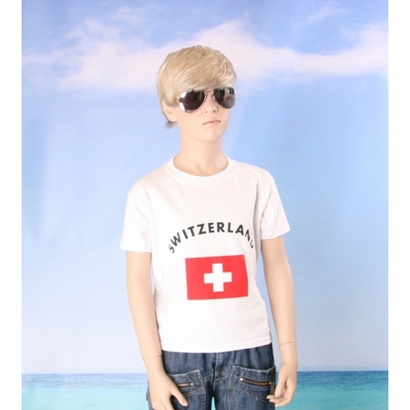 Kids t-shirt flag Switzerland
