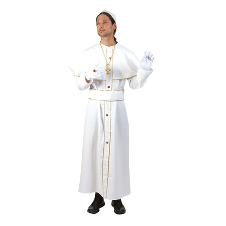 Wit feest kostuum kardinaal