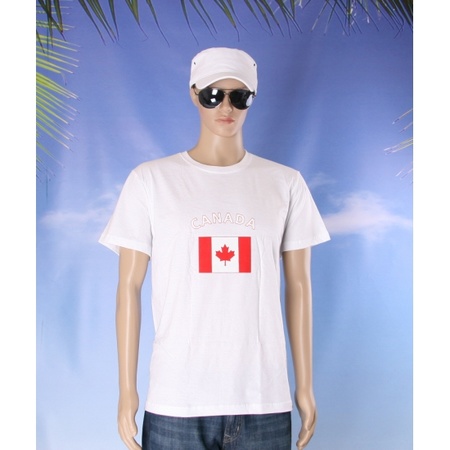 T-shirts met vlag Canada