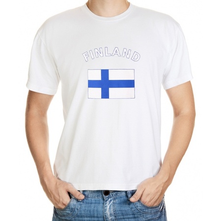 T-shirts met vlag Finland