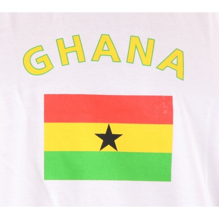 T-shirts met vlag Ghana