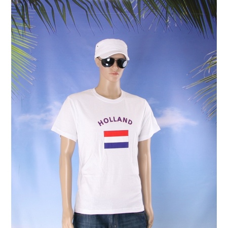 T-shirts met vlag Holland print