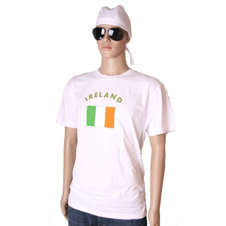 T-shirts met vlag Ierse print