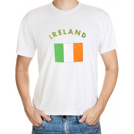 T-shirts met vlag Ierse print
